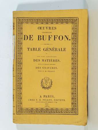 [HISTOIRE NATURELLE] - BUFFON (Louis Le Clerc, 