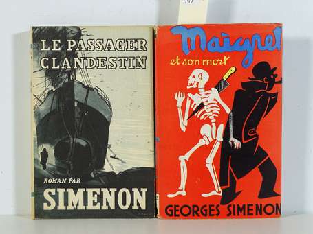 SIMENON (Georges) - Ensemble de 2 volumes In-12° 