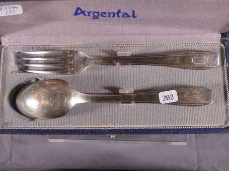 ARGENTAL - Couvert en métal argenté, la spatule 