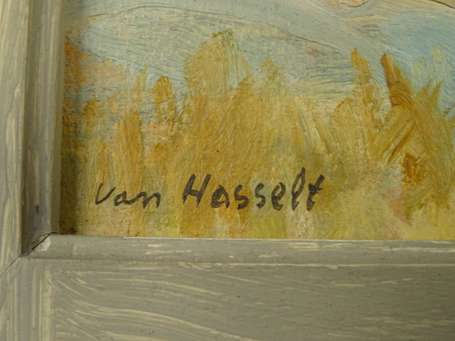 HASSELT Van Willem 1882-1963 Paysage du Golf Huile