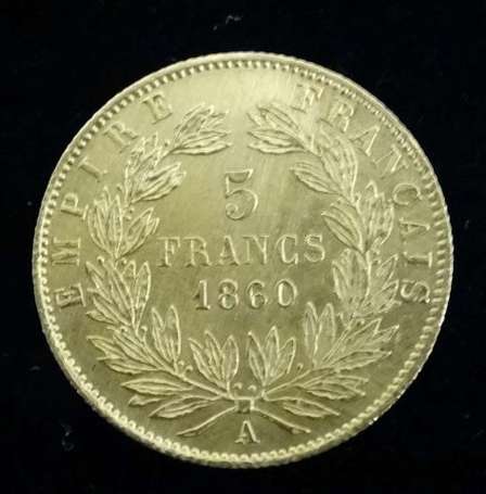 Pièce de 5 Francs or NII 1860