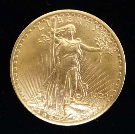 Pièce 20 Dollars Saint-Gaudens 1922