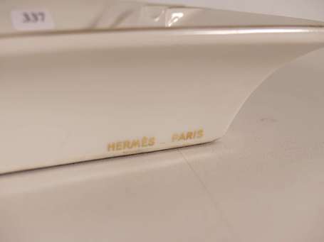 HERMES Paris - Cendrier en porcelaine à décor 