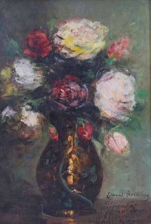 BERTREUX Edmond (1911-1991) Bouquet de roses. 