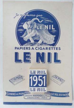 LE NIL Papier à Cigarettes : Panonceau illustré 