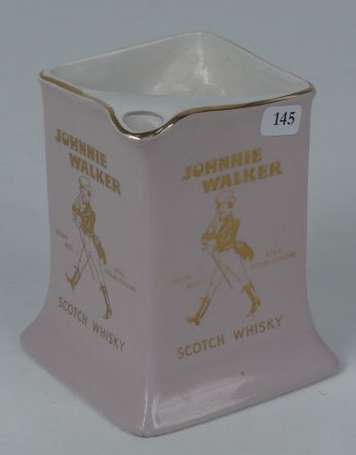 JOHNNY WALKER : Pichet en faïence, illustré du 