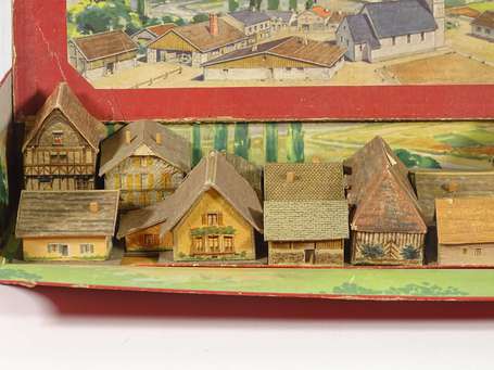 Coffret de village - maisons en bois avec images 