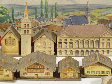 Coffret de village - maisons en bois avec images 