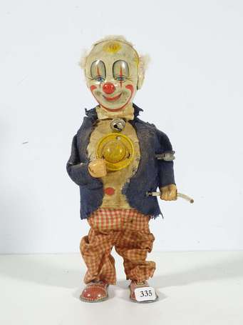 Clown - jouet mécanique japonais - 22 cm 