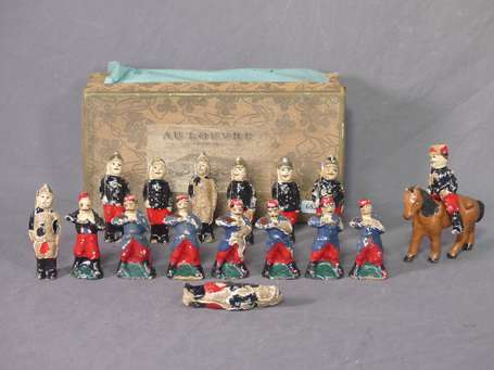 Lot de soldat Dupond Dufour dont 1 cavalier et 15 