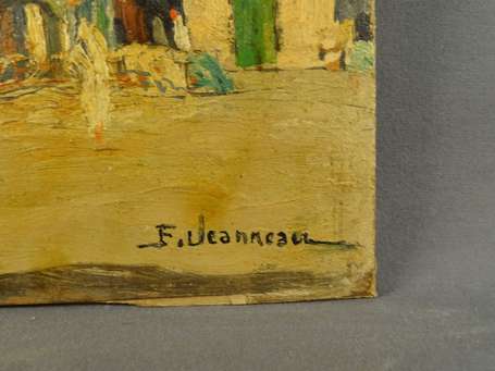 JEANNEAU Fernand (1884-1966) - Bizerte. Huile sur 