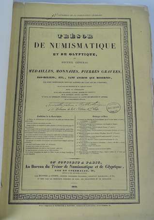 Important ouvrage. Trésor de numismatique et de 