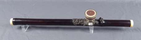 Très belle et ancienne pipe à opium en bambou 