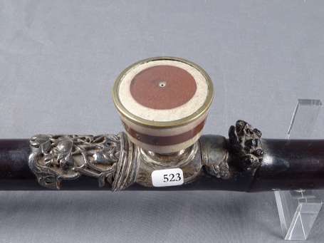 Très belle et ancienne pipe à opium en bambou 