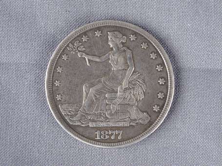 Pièce de '1 dollar' américain en argent de 1877 