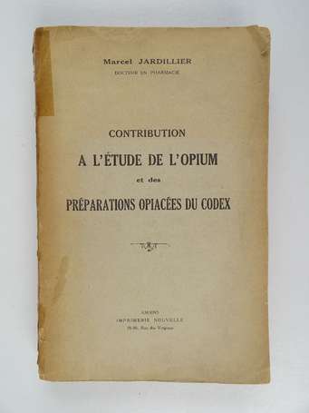 JARDILLIER (Marcel) - Contribution à l'étude de 