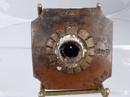 Ancien grand fourneau de pipe à opium en céramique