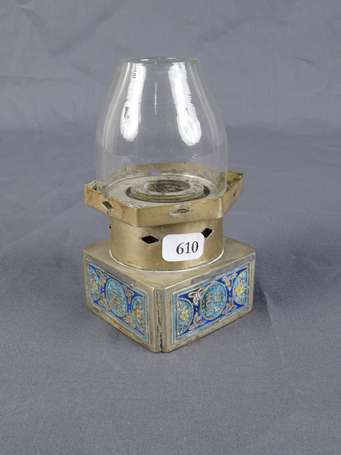 Intéressante et ancienne lampe de fumeur d'opium 