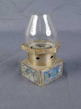 Intéressante et ancienne lampe de fumeur d'opium 