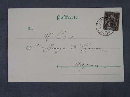 Cette carte postale allemande envoyée par la 