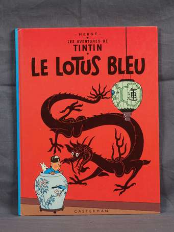 Hergé : Tintin ; Le Lotus bleu en réédition de 