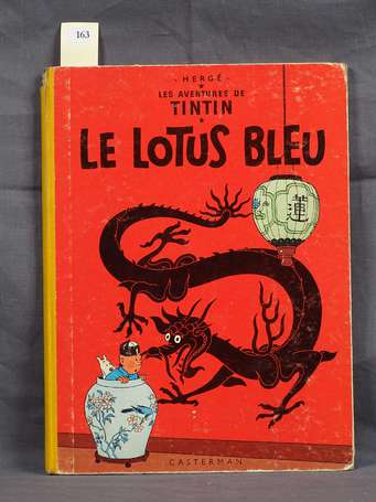 Hergé : Tintin ; Le Lotus bleu en réédition de 