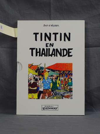 Hergé : Tintin en Thaïlande en 2e édition signée 