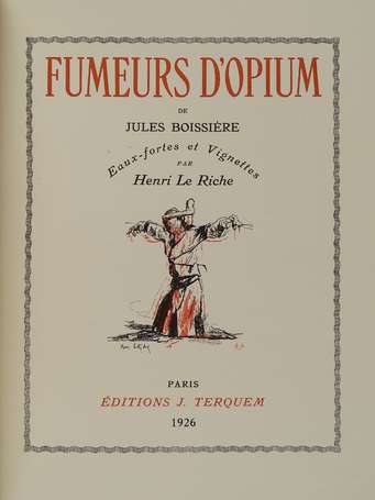 BOISSIÈRE (Jules) - Fumeurs d'opium - Paris ; 