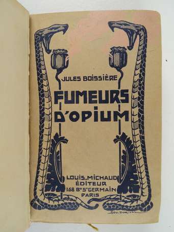 BOISSIÈRE (Jules) - Fumeurs d'opium. Comédiens 