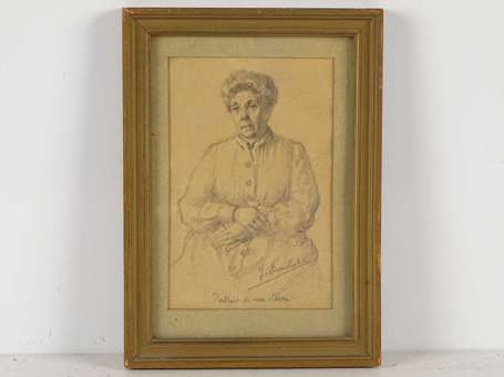 EVEILLARD Georges  (1879-1965) Portrait de ma mère