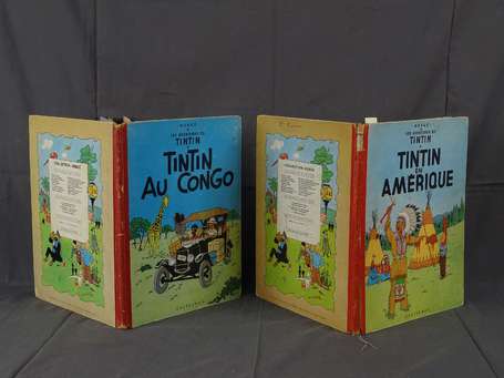 Hergé : Tintin : 2 albums ; Tintin au Congo en 