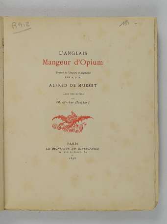 MUSSET (Alfred de) - L'Anglais mangeur d'opium 