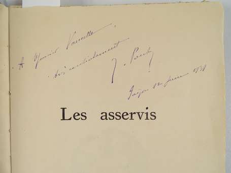 PONTY (Jacques) - Les asservis. Pièce en 3 actes -