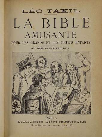 [ANTICLÉRICALISME] - TAXIL (Léo) - La bible 