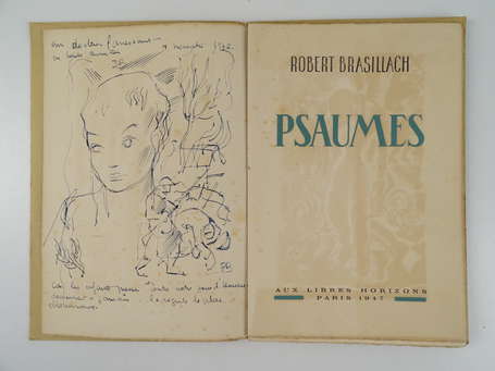 BRASILLACH (Robert) - Psaumes - Paris ; Aux Libres