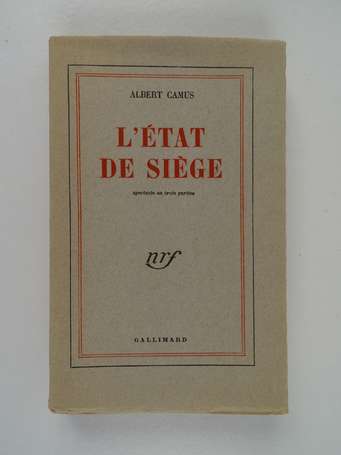 CAMUS (Albert) - L'état de siège. Spectacle en 