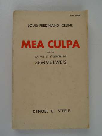 CÉLINE (Louis-Ferdinand) - Mea Culpa, suivi de la 