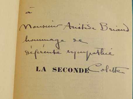 COLETTE - La seconde - Paris ; J. Ferenczi et 