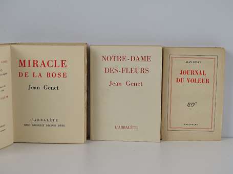 GENET (Jean) - [Ensemble de 3 volumes :] Miracle 