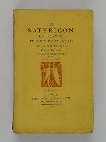 PÉTRONE - Le satyricon de Pétrone, traduit en 