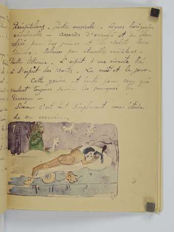 [BEAUX-ARTS] - GAUGUIN (Paul) - Cahier pour Aline.