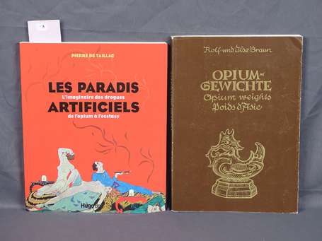 Deux ouvrages : Opium-Gewichte, poids d'Asie' par 