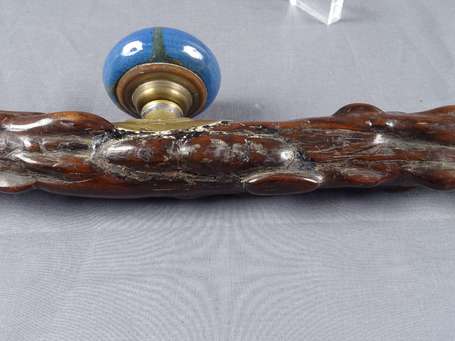 Ancienne et exceptionnelle pipe à opium en bois 