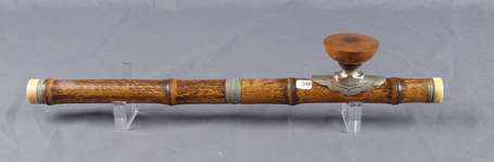 Ancienne pipe à opium 'de voyage' en bambou, 