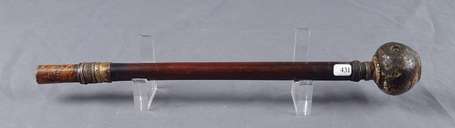 Ancienne pipe à opium en bois, avec fourneau en 