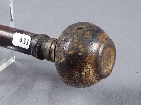 Ancienne pipe à opium en bois, avec fourneau en 