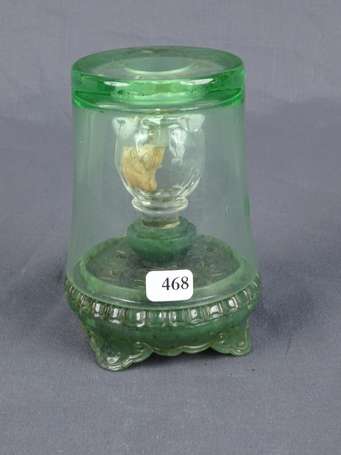 Curieuse et ancienne lampe de fumeur d'opium dont 