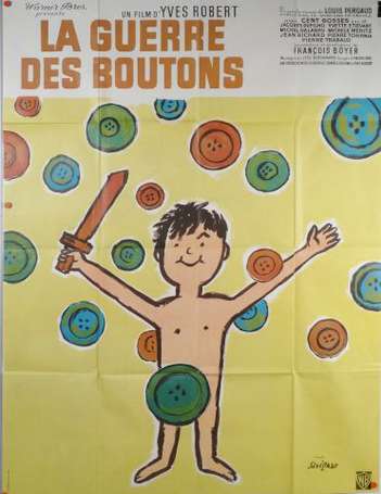 La guerre des bouton Affiche du film illustrée 