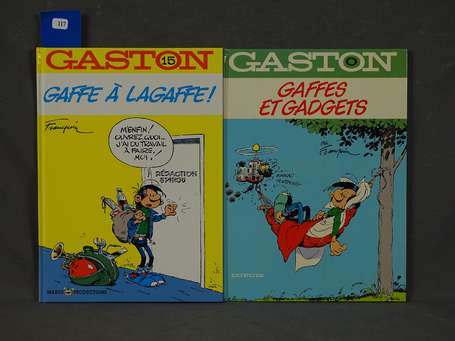 Franquin : Gaston 15 et 0 ; Gaffe à Lagaffe ! et 