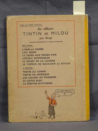 Hergé : Tintin ; Le Trésor de Rackham le Rouge en 